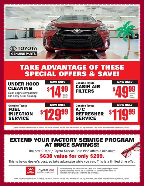 village toyota service coupons.